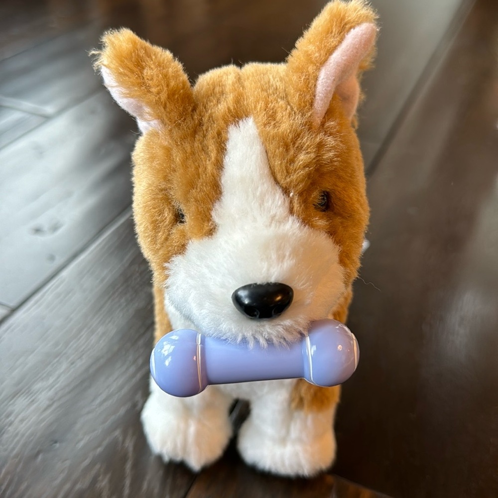 American Girl Doll Brown & White Dog - Picture 2 of 9